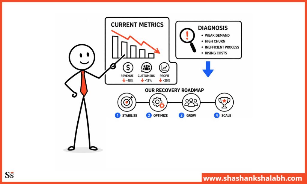 How to Present Declining Metrics Without Losing Confidence