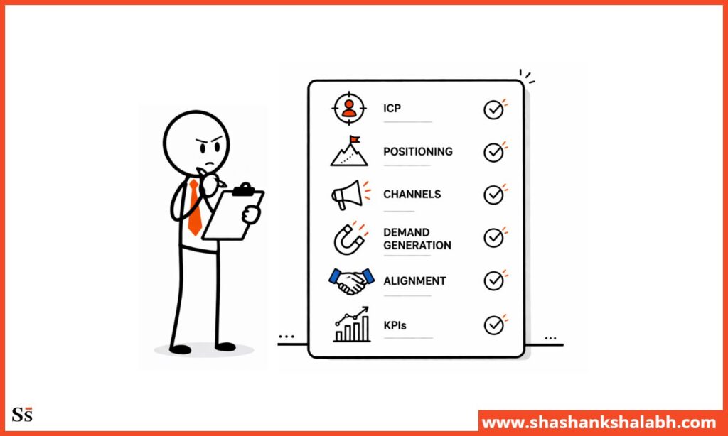 gtm strategy template b2b checklist