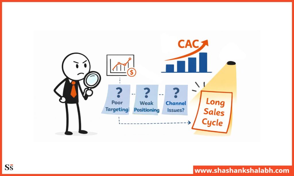 how to diagnose high customer acquisition costs