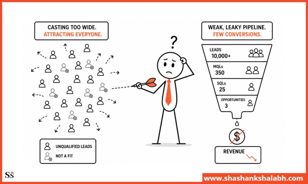 why your marketing isn't driving revenue: broad icp