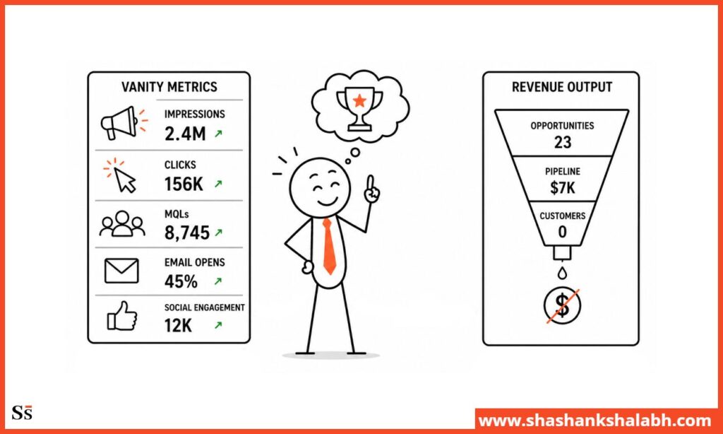 why your marketing isn't driving revenue: wrong metrics