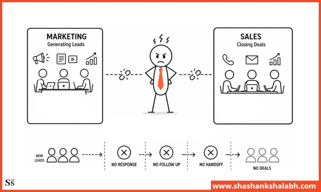 why your marketing isn't driving revenue: marketing & sales misaligned