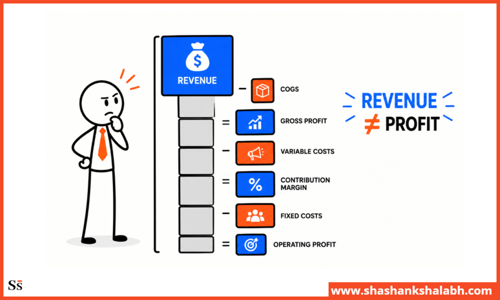 Revenue is not the same as profit