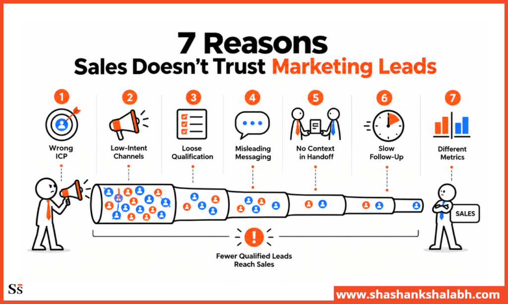 seven reasons why sales doesn't trust marketing leads